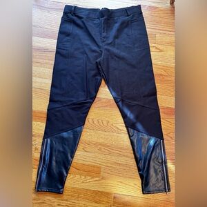 Black milk Black Faux Leather Panel Leggings